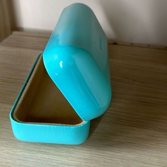 Tiffany & Co Sunglasses Case Hard Shell Hardcase Clamshell Blue - Picture 4 of 8